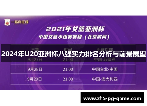2024年U20亚洲杯八强实力排名分析与前景展望